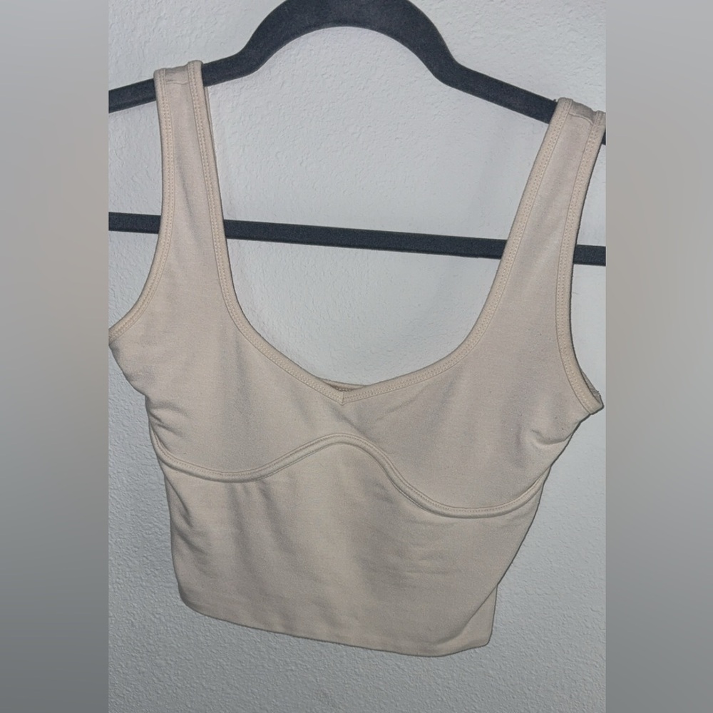 Oh Polly Cream V-Neck Top